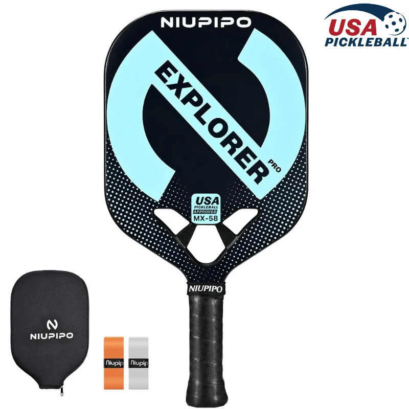 

NIUPIPO Pickleball Paddle, USA Pickleball Approved, T700 Carbon Fiber 16MM PP Honeycomb Core, Thermoformed Textured Grit Surface
