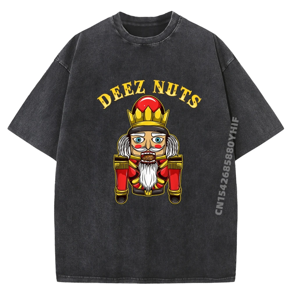 

Printed Tees Nutcracker Deez Nuts Plain T Shirts Wholesale Cotton Comfort Streetwear Washed Shirt Mens Clothing