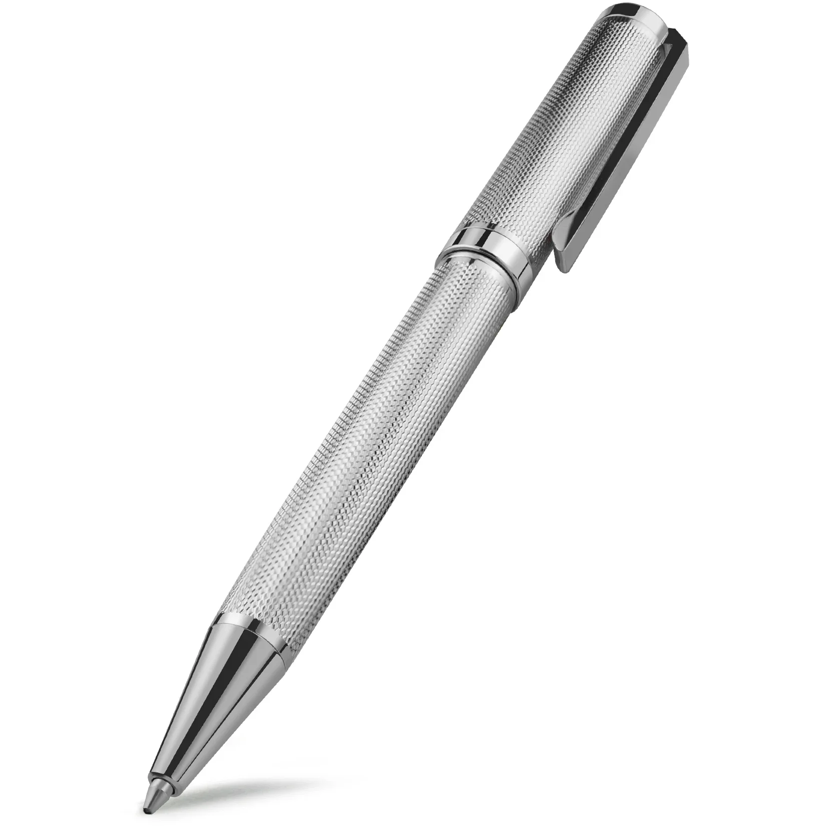 STONEGO Metal Ballpoint Pen, Retractable Signature Pen Crest Style Metal Housing Black Ink Medium Point 1.0mm