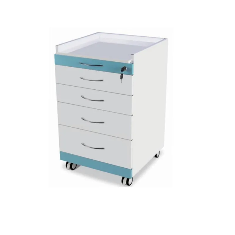 Dentist Marble Tabletop Four Drawers Cabinets Tray Dental Equipments