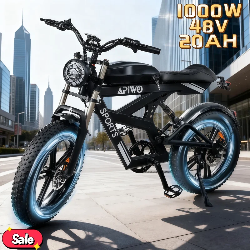 

New 20-inch electric bicycle, 1000W strong power, 48V 20AH worry-free battery life, suitable for adult leisure sports E-Bike