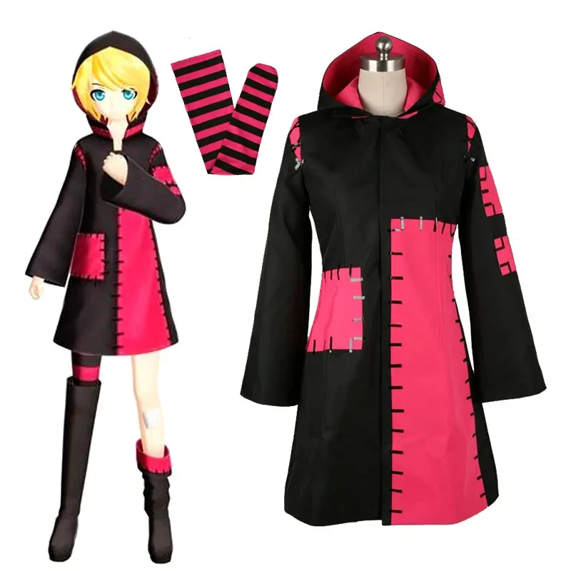 Projekt Diva – Miku Cosplay Kostüm Tokyo Teddybär Kleid mit Socken Vocaloid Virtual Singer für Halloween Requisiten Anzug hj5.6