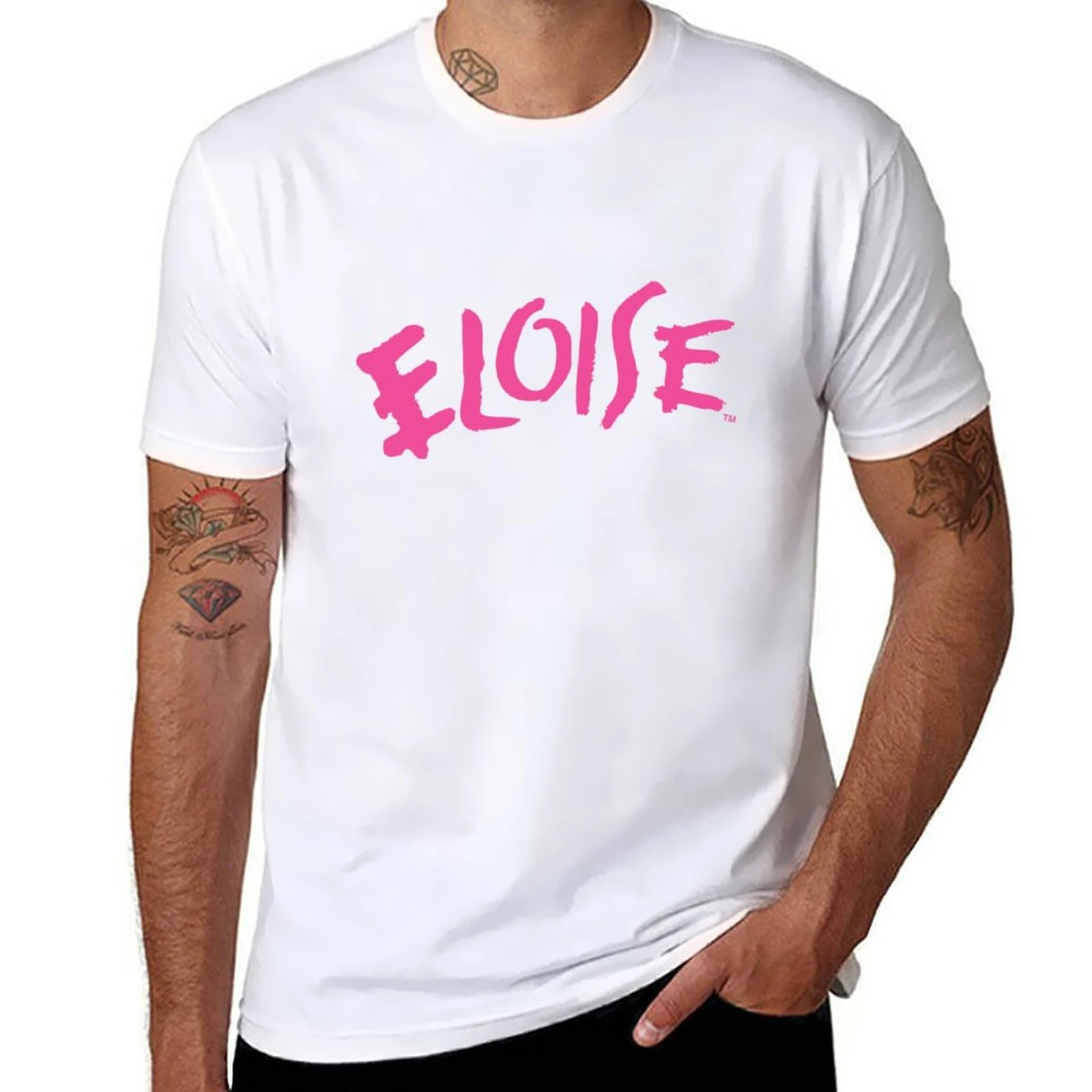 New Eloise TShirt black summer top Short sleeve mens graphic heavyweight fashion Round Neck mange vintage anime clothes Informal