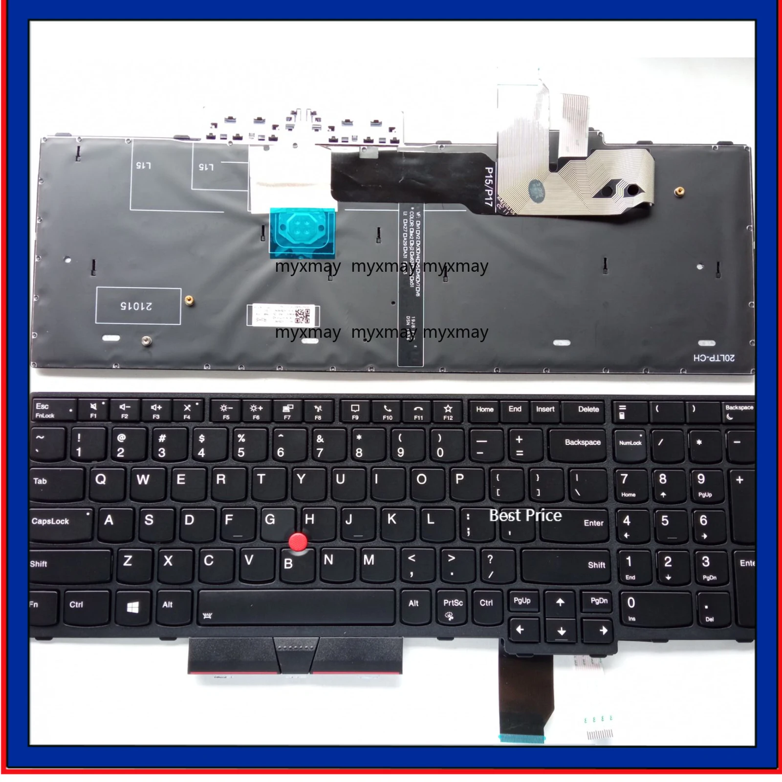 

US for Lenovo Thinkpad T15G P15 Geni P17 Geni P15 Gen2 T15G Gen2 P17 GEN2 5N20Z74859 Laptop Backlight Keyboard