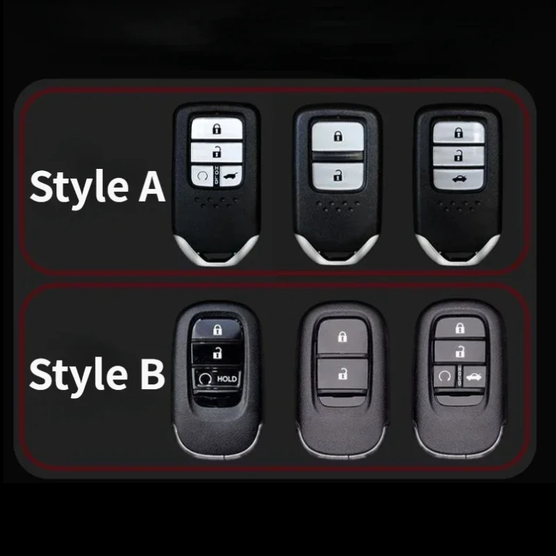 For Honda Fit Civic Accord ABS Silver Car Key Protection Shell Smart Remote Key Cover Interior Car Accessories