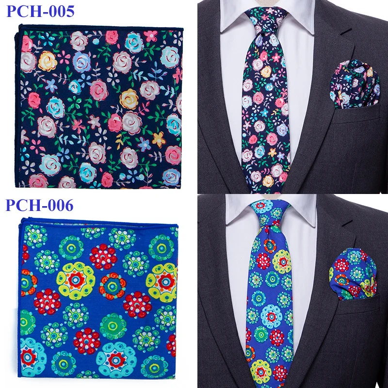 Hoge Kwaliteit mannen Katoen Gedrukt Bloemen Pocket Handdoek Kleine Zakdoek Vierkante Westerse Accessoires Pocket Sjaal Hanky Katoen