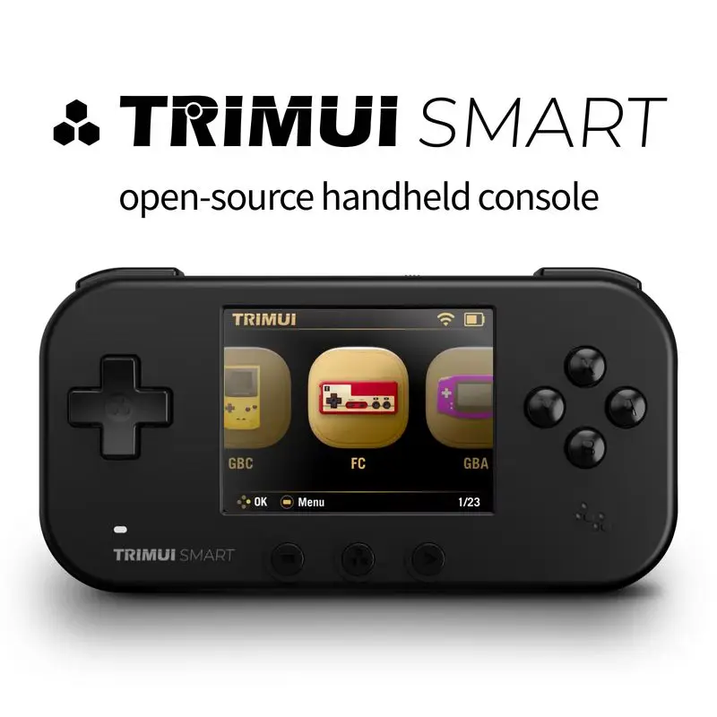 

Trimui Smart Brand Matching 2.4 Inch Ips Screen New Candy Color Open Source Mini Retro Handheld Handheld Arcade Game Machine Gif