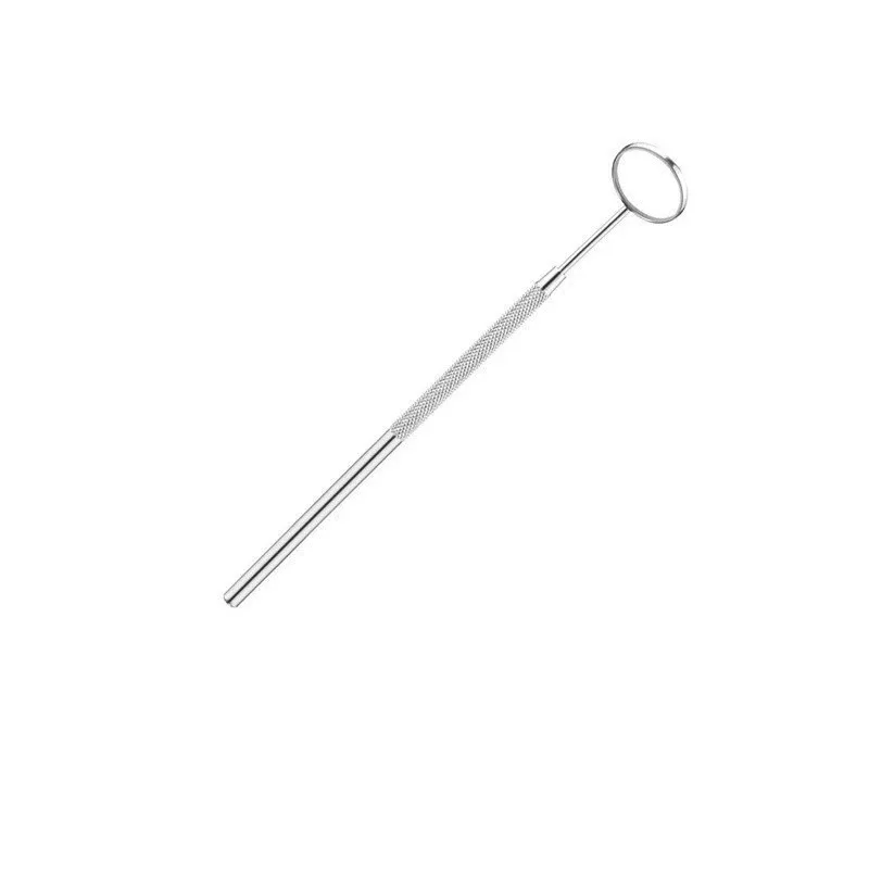 AG 1Pcs Stainless Steel Dental Oral Mirror Eyelash Extension Teeth Whitening Cleaning Tool Makeup Tool Handle Mirror