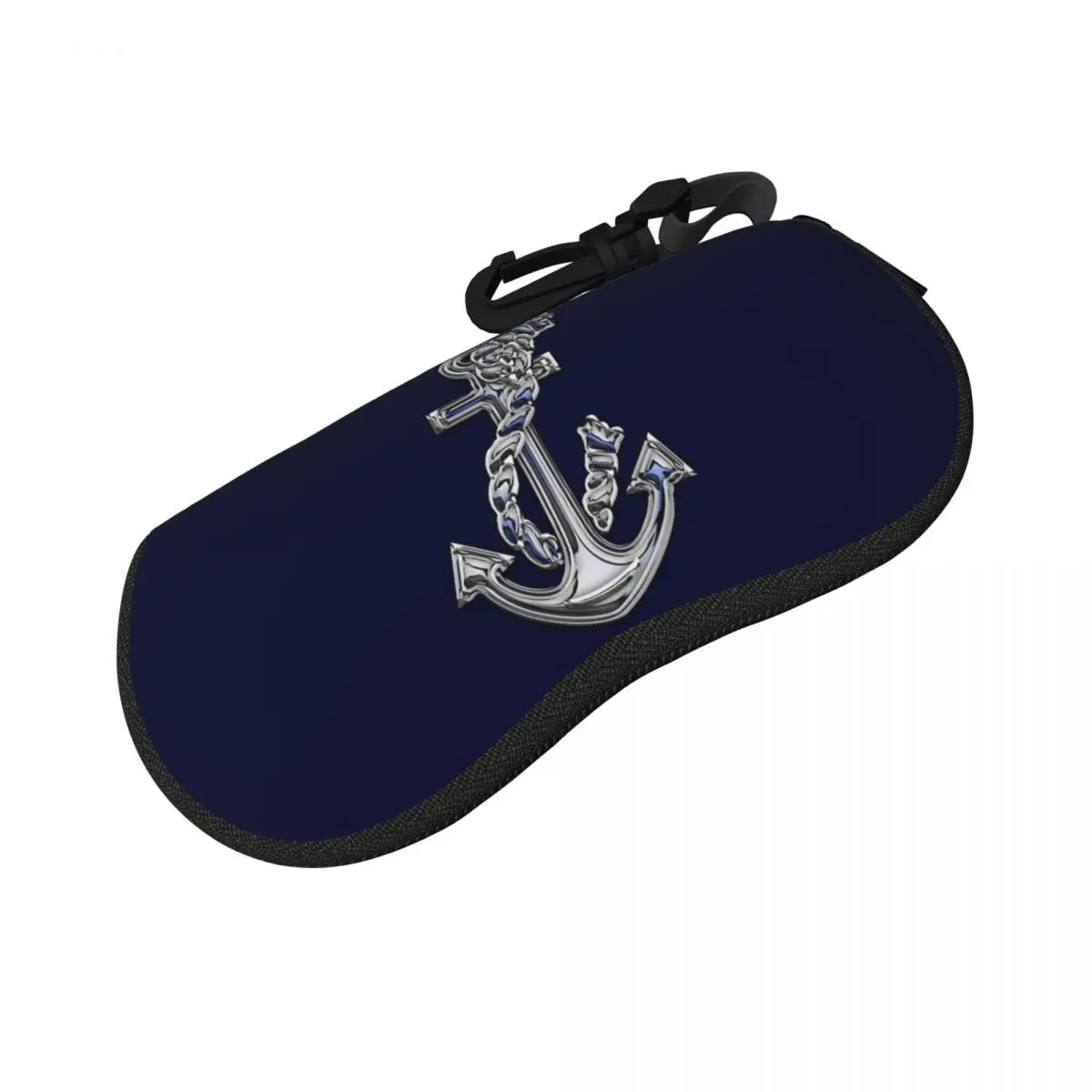 الكروم نمط بحري حبل مرساة زين شل نظارات حافظة حامي النظارات الشمسية صندوق النساء الرجال لينة النظارات حقيبة الحقيبة