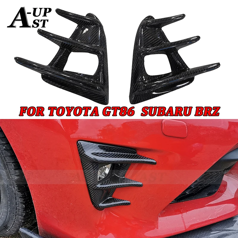 

Carbon Fiber Fog Light Air Intake Light For Toyota GT86 Subaru BRZ Frame Front Bumper Vent Splitter Spoiler Body Kits