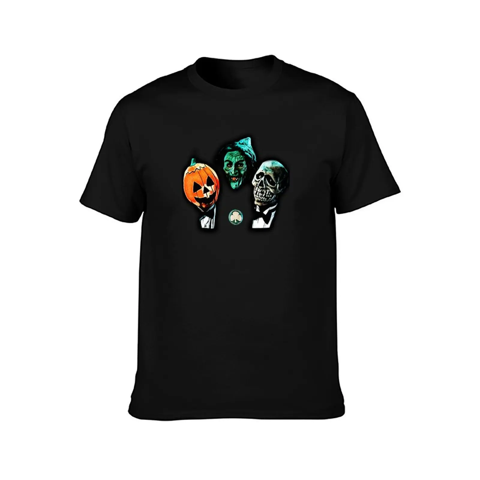Silver shamrock masks - Halloween 3 T-Shirt Modern Style Print T-Shirt