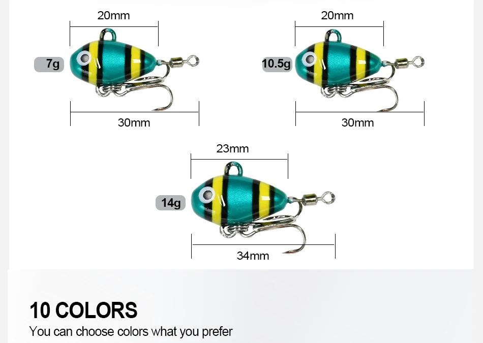 FJORD Spinner Löffel Metall VIB Schwanz Schnelle Einstellung 7g 10,5g 14g Swimbait Angelköder Mini Jig Casting Shore Künstliche Köder – Detail 5