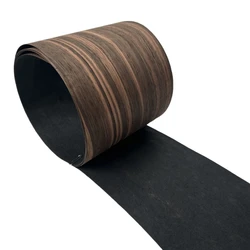 14 * 250 cm natürliches schwarzes Ebenholzfurnierblatt, Holzfurnierrolle zur Wiederherstellung von Möbeln, Tisch- und Stereolautsprechern