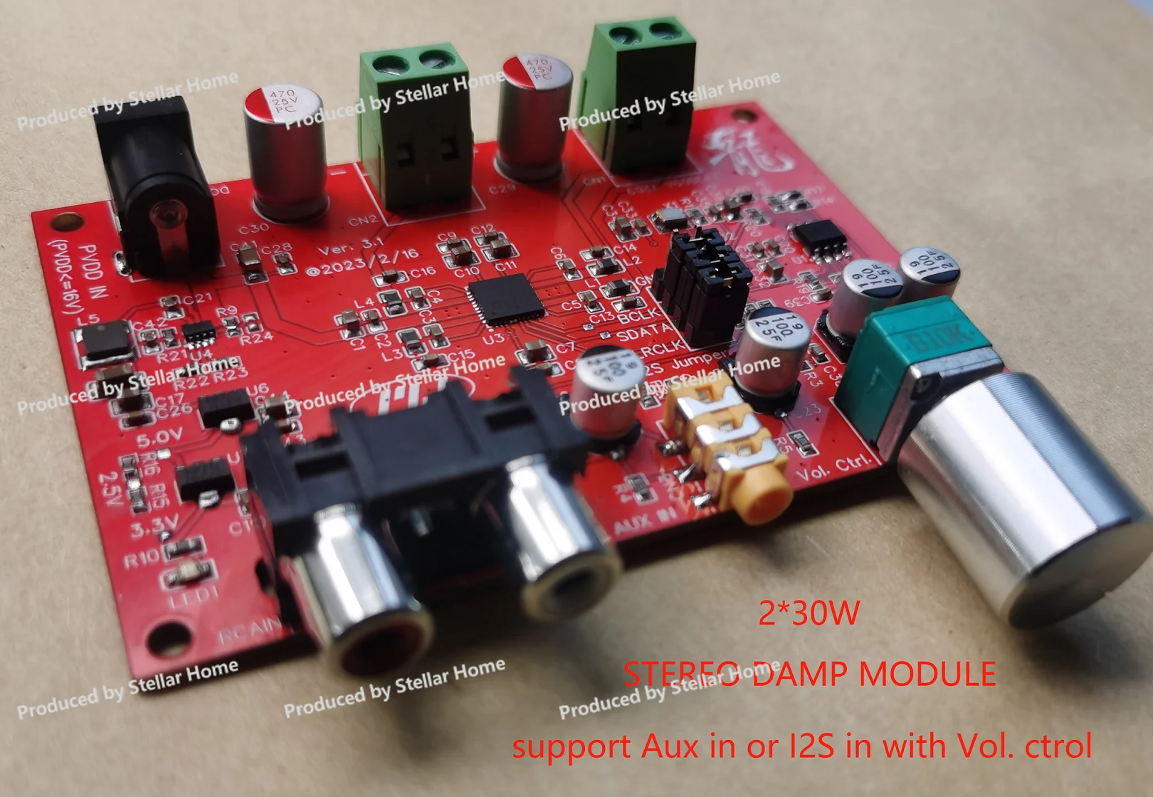 50W/150W/200W Class D Digital Power Amplifier Board (1/2/4/8 Channel) SSM3582