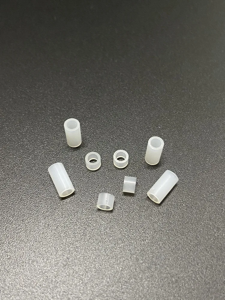 White Nylon Tube Screw Insulation Washer PA66 Material round Body Spacer Column Inner Diameter 2.7 Outer Diameter 4 Height 2-12