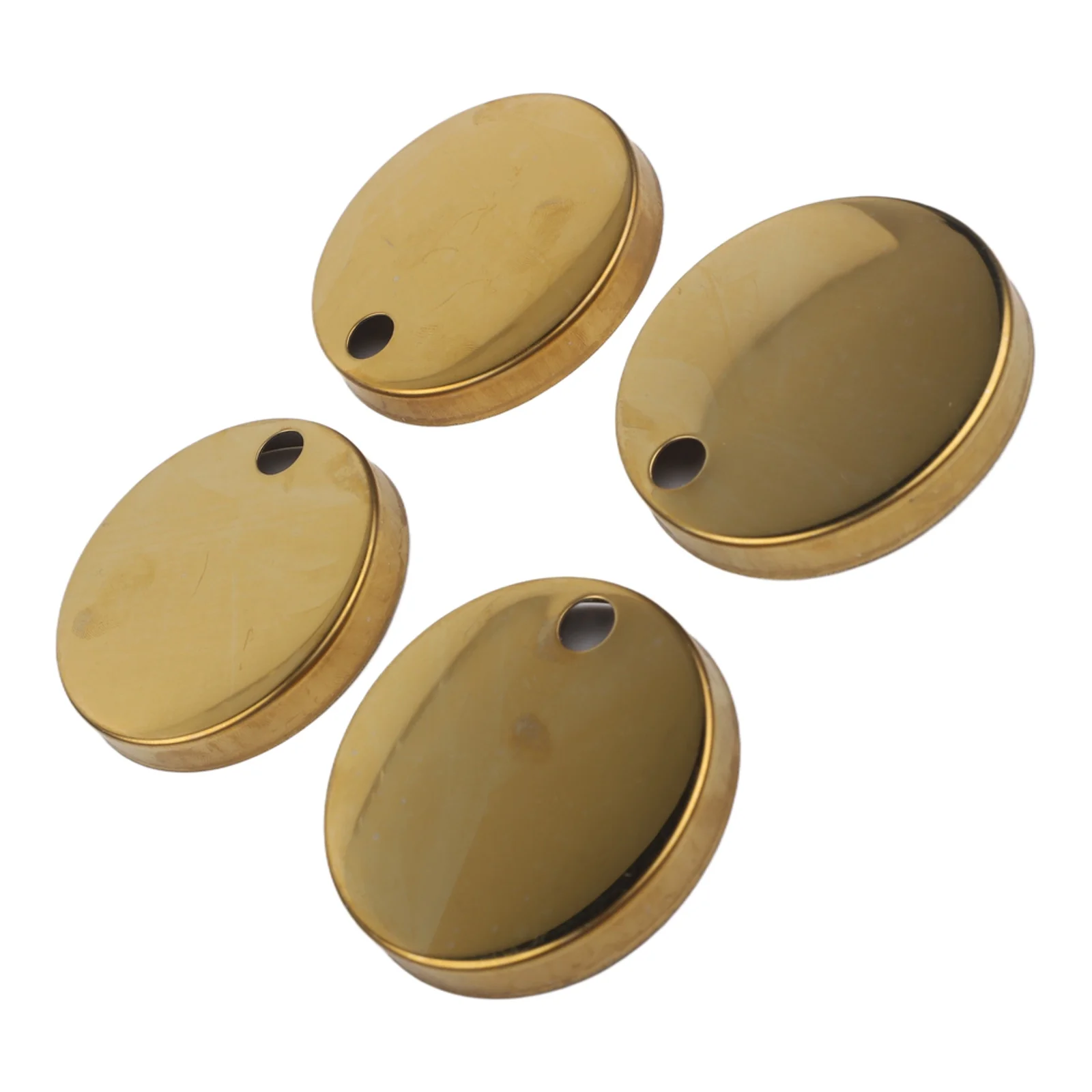 2Pcs 60mm Gold Stainless Steel Toilet Seat Hinge Cover Decorative Fixing For Bathroom Restroom Hardware Accessories