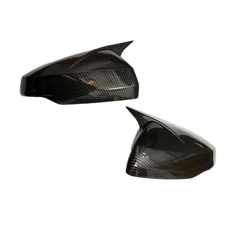 for Audi A1 GBA GBH Allstreet 2018 - 2024 Horn Style Black or Carbon Fiber Hydro-dipped Rearview Side Wing Mirror Cover Cap