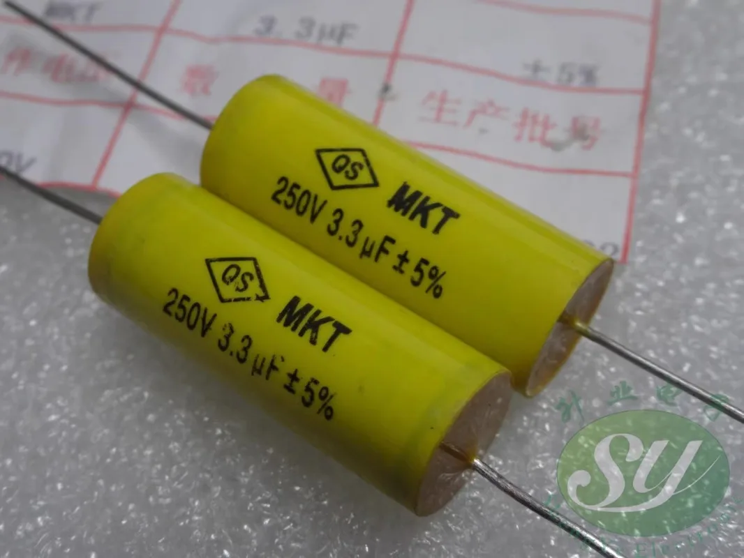 20 قطعة QS MKT 3.3 فائق التوهج/250 فولت 3u3 335 جديد النحاس دبوس محوري غير القطبية مقسم التردد مكثف