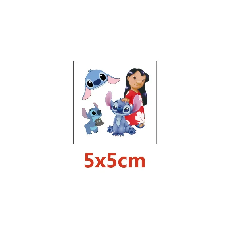 Nuovi 20pcs Lilo Stitch Tattoo Stickers Kawaii Disney Cartoon Sticker cellulare Skateboard adesivi impermeabili regali di compleanno