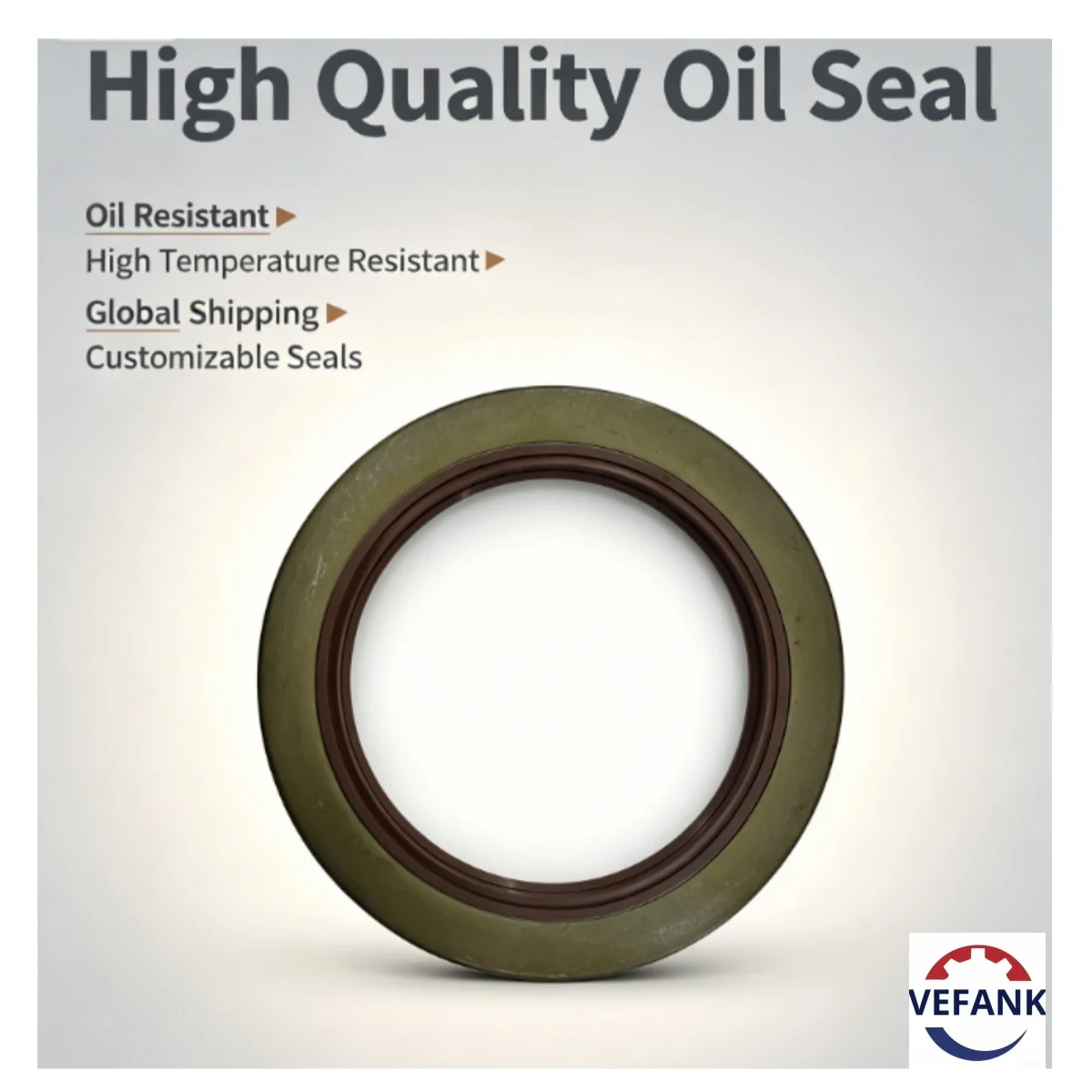 TA 110*150*15 mm NBR Oil Seal – double-sided metal-cased design, factory direct, high-quality automotive part.