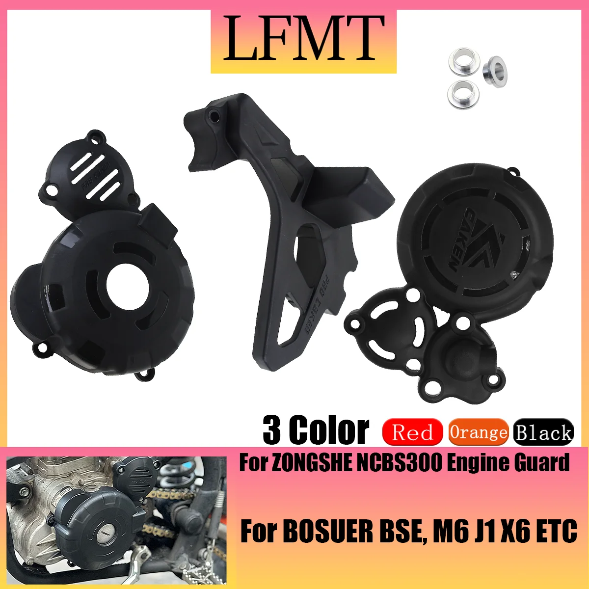 For BOSUER BSE, M6 Motorcycle modification accessories High quality material magnetic motor clutch drive sprocket engine shield