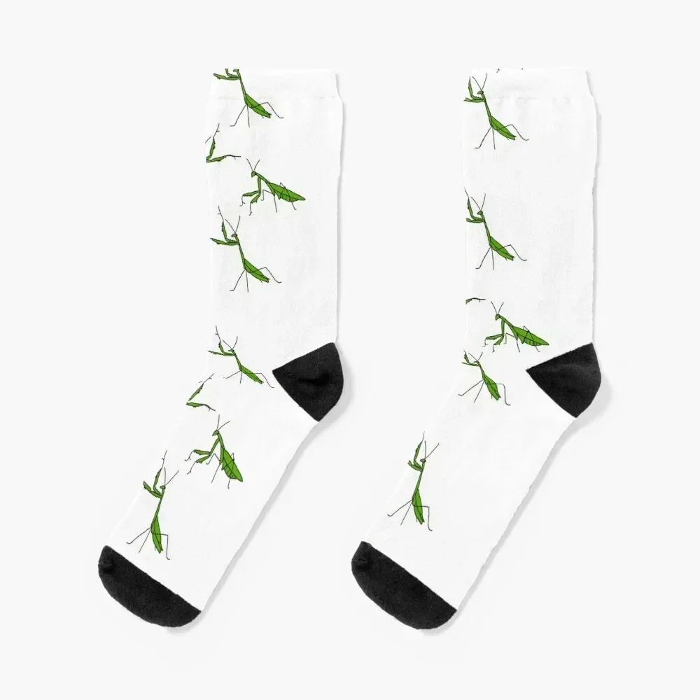 

Mantis Pattern by BredlauArt Socks hockey winter gifts cartoon Woman Socks Men's