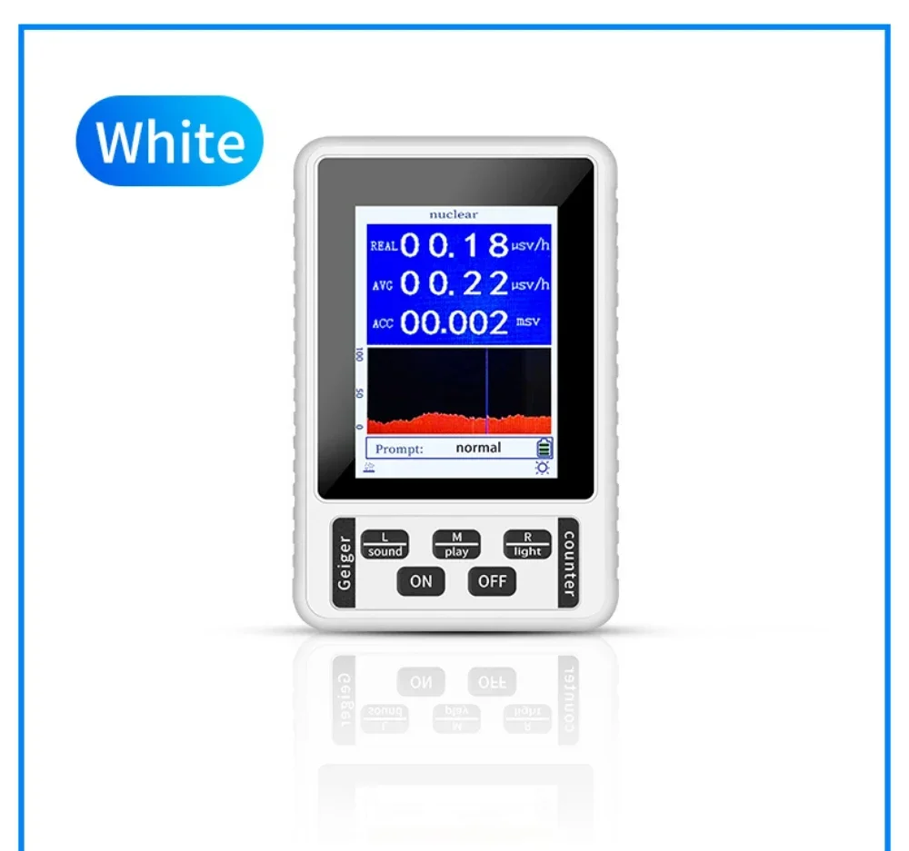 XR-1 Nuklearstrahlungsdetektor mit Farbdisplay - Professioneller Geigerzähler für Beta-, Gamma- und Röntgenstrahlung Persönliches Dosimeter – Detail 11
