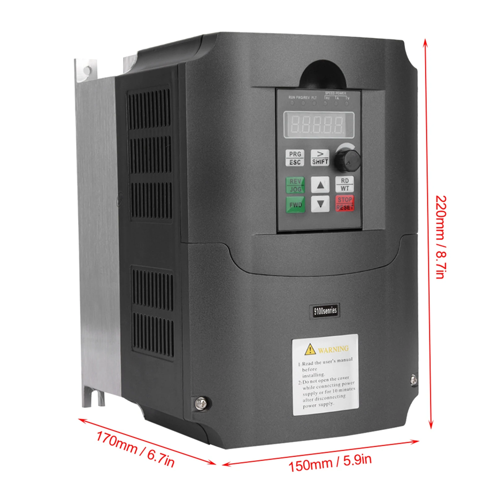 NFLIXIN Variable Frequency Drive Single Phase 220VAC Input 3 Phase 380VAC Output 7.5KW 9100-1T3-00750G
