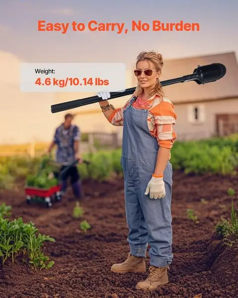 حفار آخر مع علامات مقبض من الألياف الزجاجية مقاس 57.5 بوصة حفار ثقب يدوي