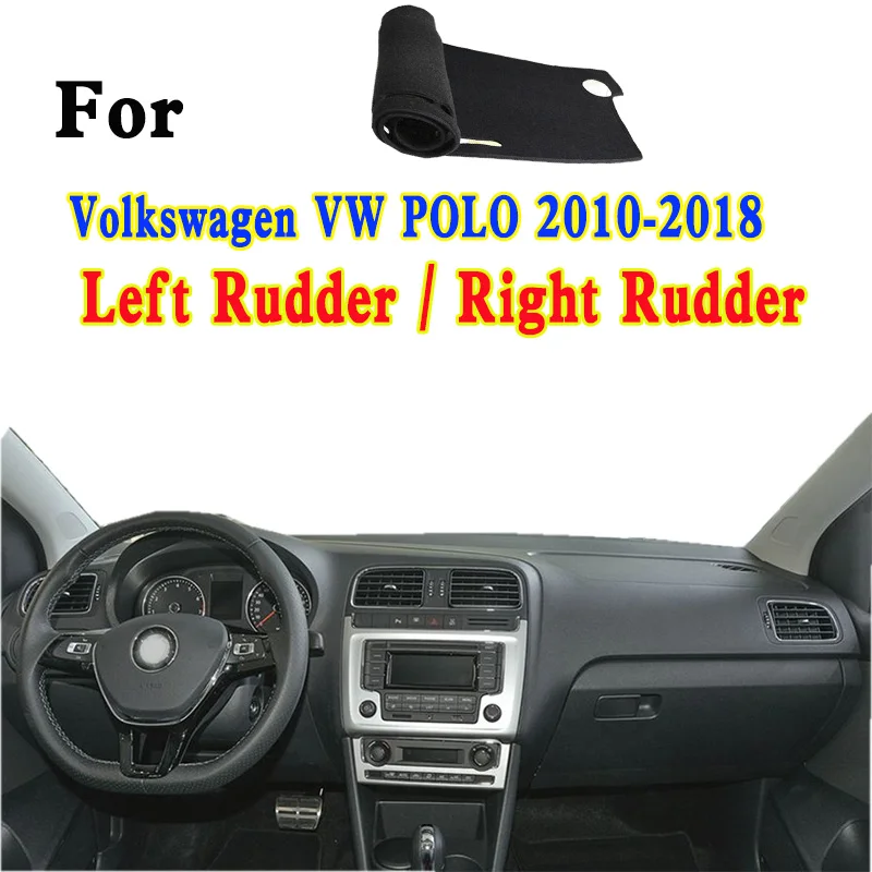 For Volkswagen VW Cross Polo 9J6 GTI 621 Dashmat Dashboard Cover Instrument Panel Insulation Sunscreen Protective Pad Ornaments