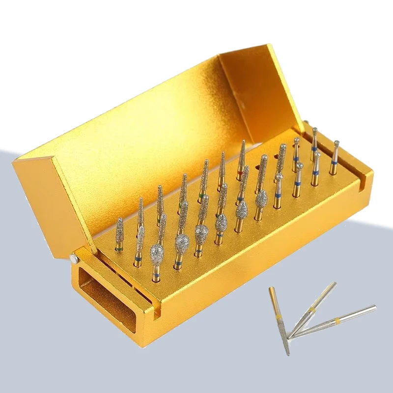 

30 шт., алюминиевые стоматологические боры, алмазный набор, высокоскоростная шлифовка, полировка зубов, сверло, инструмент для отбеливания зубов, стоматологический инструмент