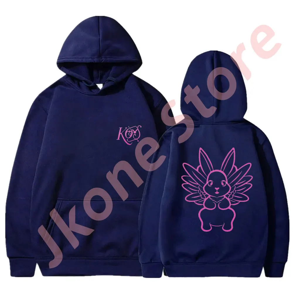 Sudadera con capucha de manga larga para hombre y mujer, prenda de vestir con Logo de Aura rosa de Kenia Os, estilo informal, a la moda