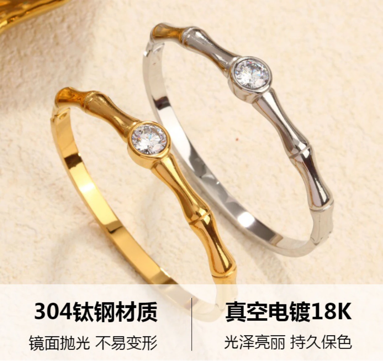 Amantes Venta caliente popular lujosa pulsera de circonio de alta gama para mujeres, joyería de acero inoxidable