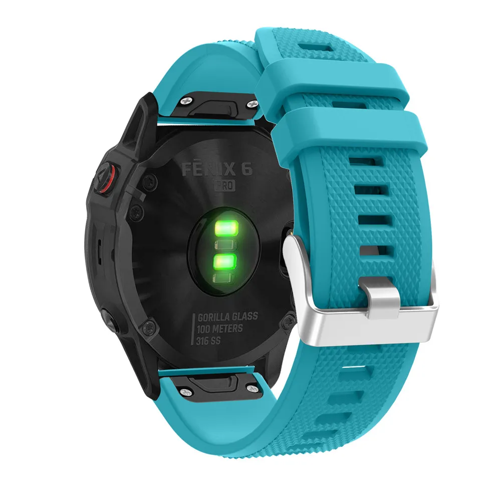 Pulseira de relógio garmin fenix, 26, 22, 20mm, 6s, 6, 6x, 10 x, 5, 5x, plus, 3hr 935, pulseira de silicone, acessórios para relógio inteligente, liberação rápida