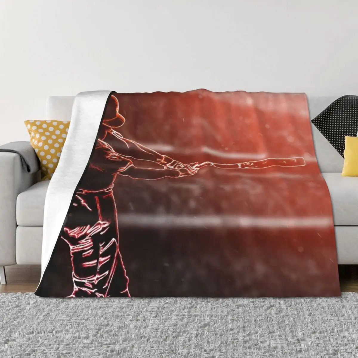 

George Springer Glow Artwork Throw Blanket Designers blankets ands anime for babies Blankets