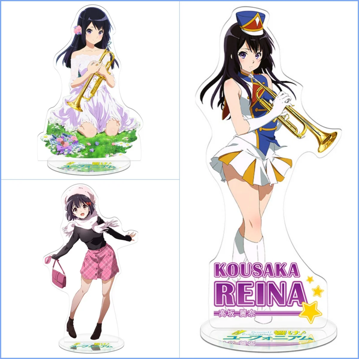 

Cartoon Anime Hololive Acrylic Figure Stand Model Usada Pekora Rushia Hosimati Pendant Keychain Character Model Gifts