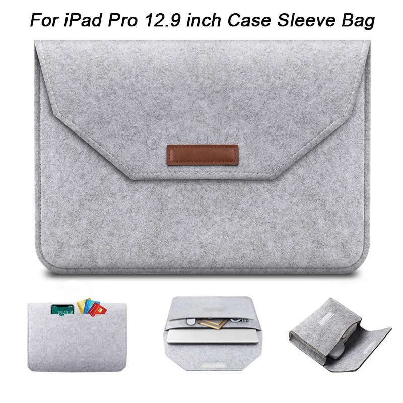 Tablet CASE for iPad Pro 12.9 Inch Case 2020 2021 M1 Sleeve Bag For iPad 12.9 2018 2017 2015 Case Funda A2229 A1876 A1670 A1584