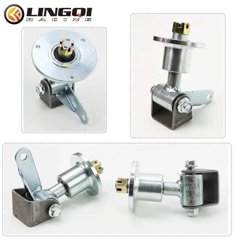 LYNNCHI Motorcycle  Front Wheel Knuckle Spindle with 5 inch 6-inch Hub Rim Flange For Go Kart Dune Buggy ATV Accessories Parts