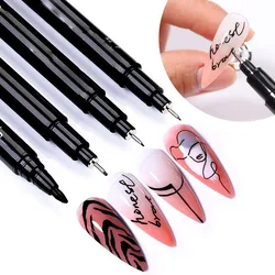 Nail Art Paintbrush With Ultra-fine Drawing Lines Edges Quick Drying Waterproof Acrylic Marker Pen Graffiti Pen