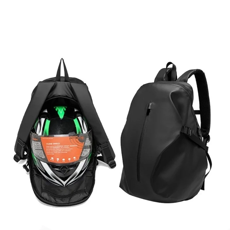 

1PCS Classic Large Capacity Multifunctional Motorcycle Helmet Bag Waterproof Motorcycle Backpack Reflective Bicycle Travel Bag