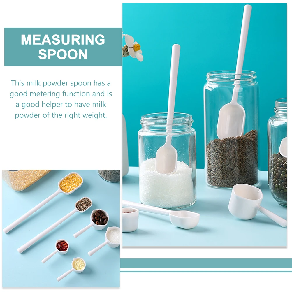 

20pcs Measuring Scoops Reusable 10sets Long Short Milk Powder Spoons Kitchen Tools Spoon Set Easy Clean Lightweight