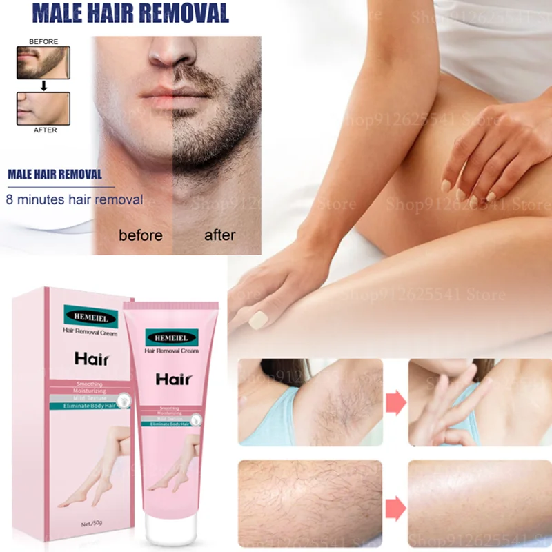 50g Effective Hair Removal Cream Body Painless Depilatory Cream for Men and Women Hand Leg Armpit Hair Loss Whitening Product