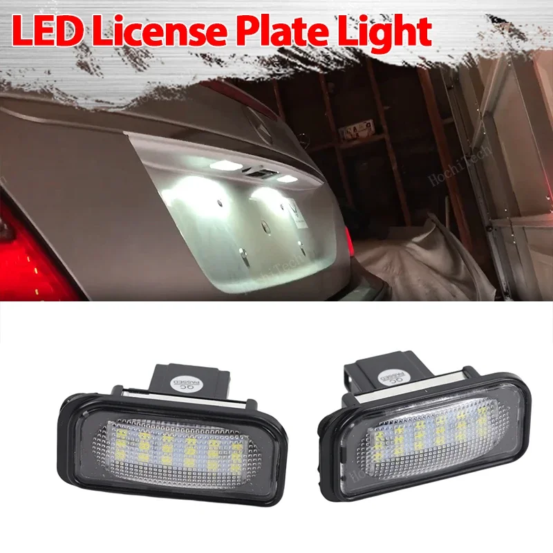 12V LED Number License Plate Light Lamp canbus no error For Mercedes Benz C-class W203 4Door 2001-07 R230 W209 C209 A209 SL CLK