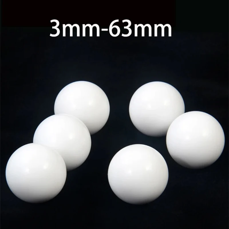 PTFE Balls White Solid Plastic F4 Ball Rolling Bead Diameter3mm-63mm Electrical Insulation Bearings Sealing Corrosion Resistance