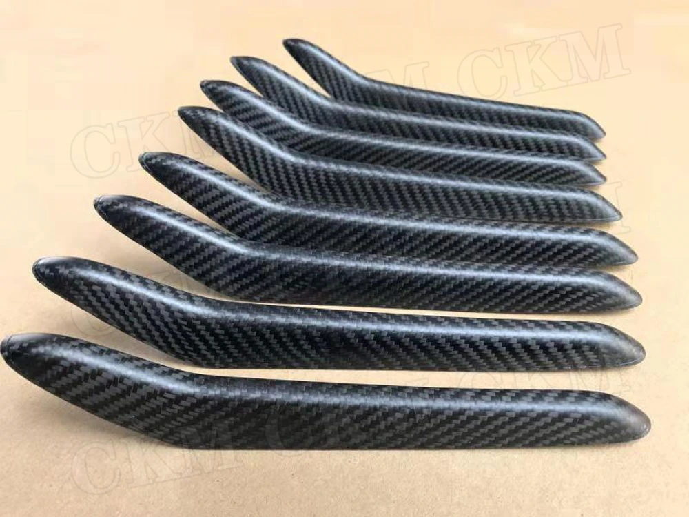 

Carbon Fiber Front Grill Trim Strips Grille Mesh Vertical Bar Frame for Maserati Levante 2016-2019 Exterior Moldings Stickers