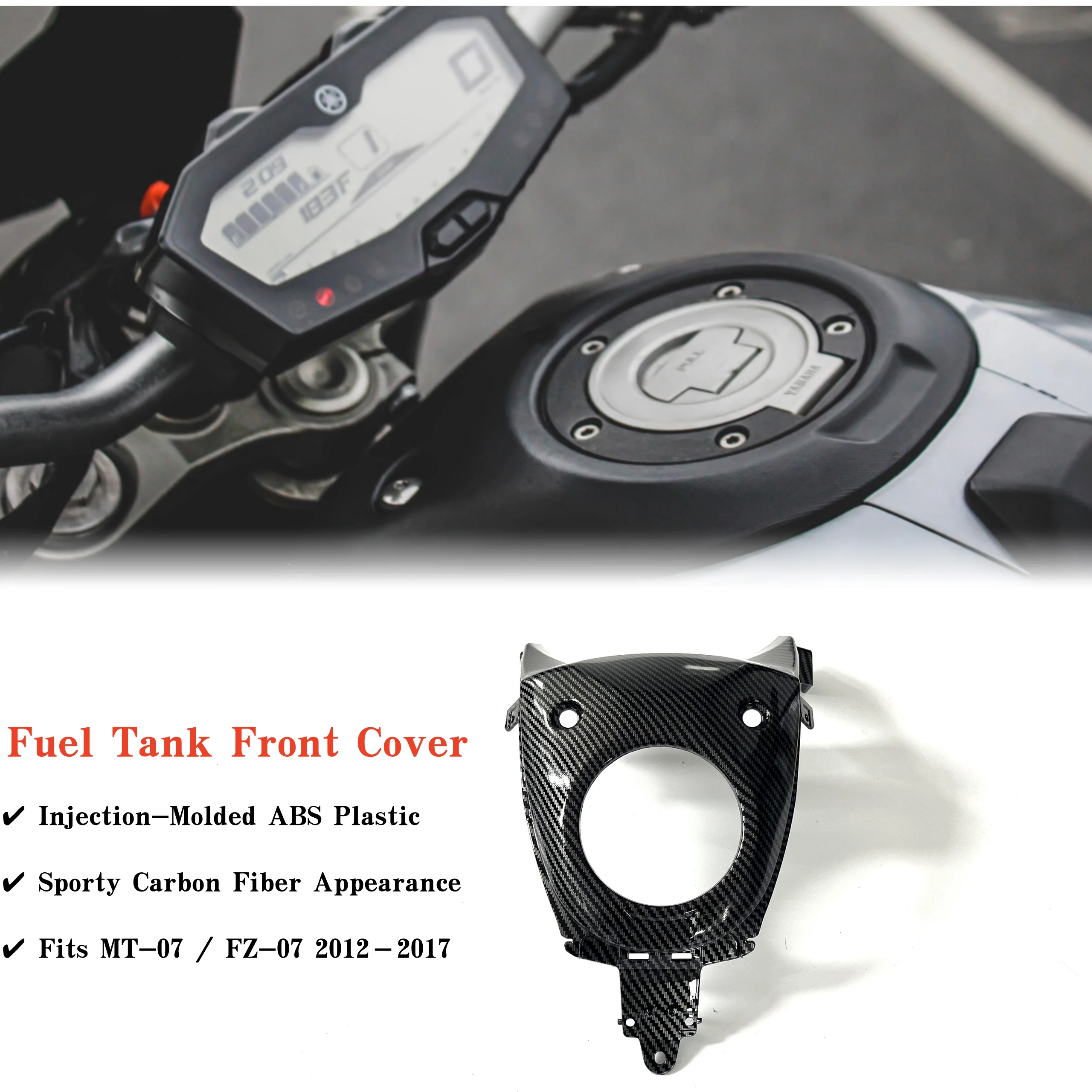 

Передняя крышка топливного бака мотоцикла, обтекатель для Yamaha MT-07 MT07 FZ-07 FZ07 2012 2013 2014 2015 2016 2017, комплект деталей кузова