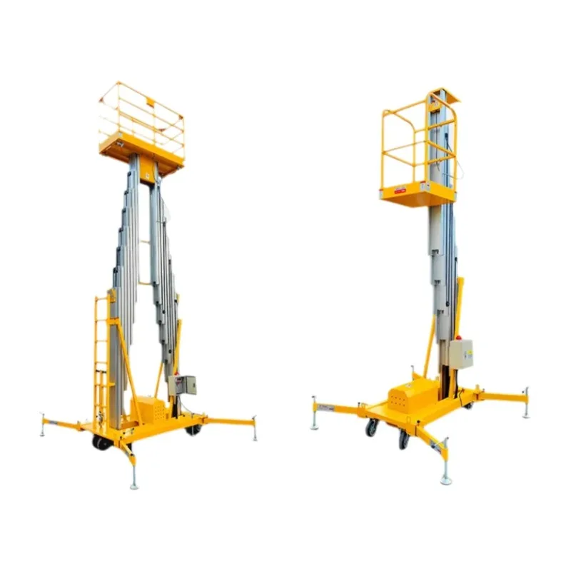 

Single/Double Mast Mobile Aluminum Alloy Lifting Platform Lightweight Hydraulic Aerial Platform Indoor Automatic