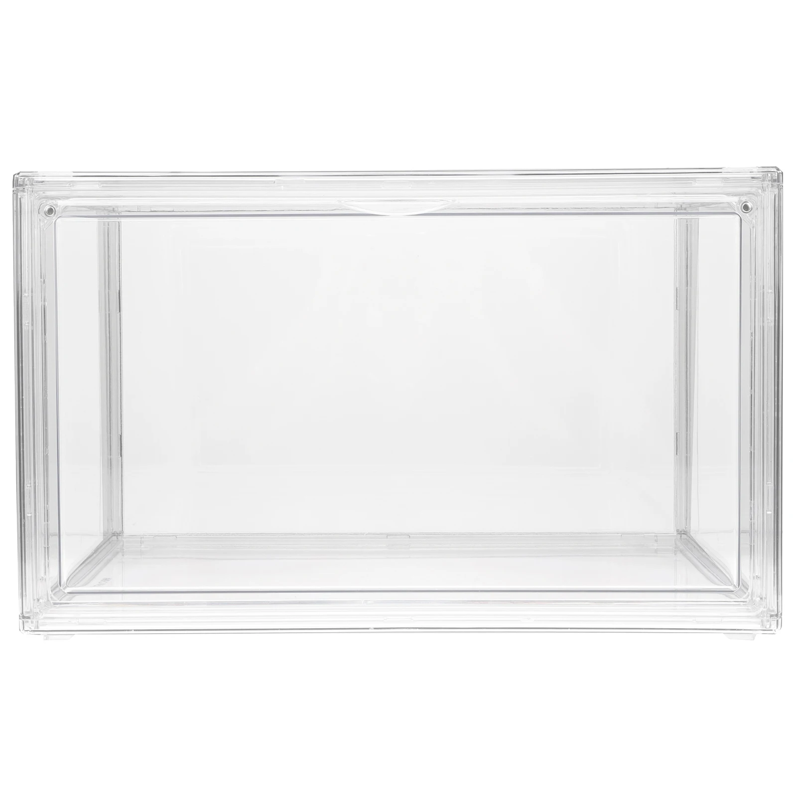 

Transparent Acrylic Book Storage Box Stackable Desktop Bookshelf Dustproof Organizer for Home Office Classroom Storage