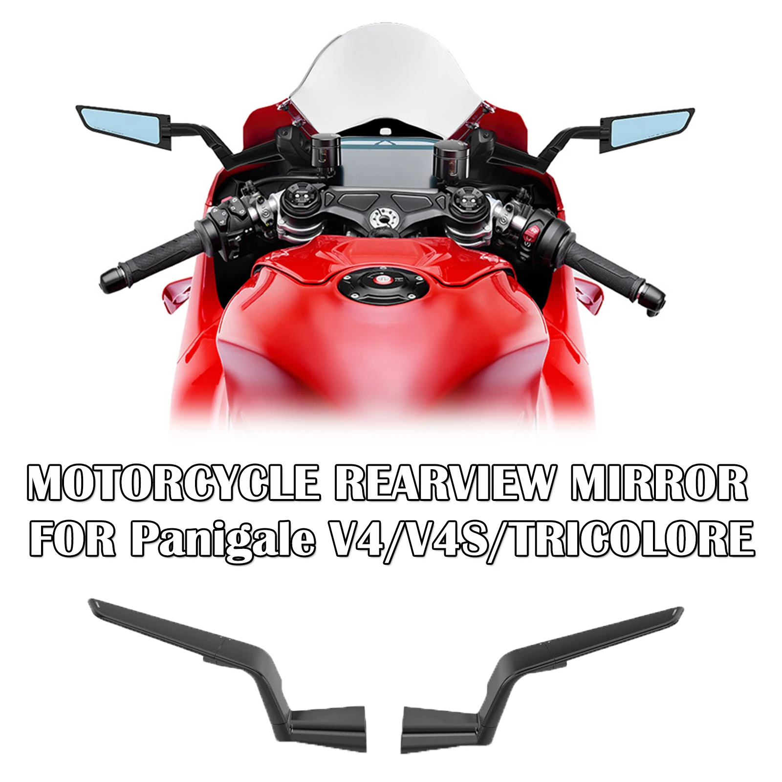 

Новые зеркала Stealth Winglets для мотоциклов Ducati Panigale V4S, Panigale V4 Tricolore, Panigale V4 2025