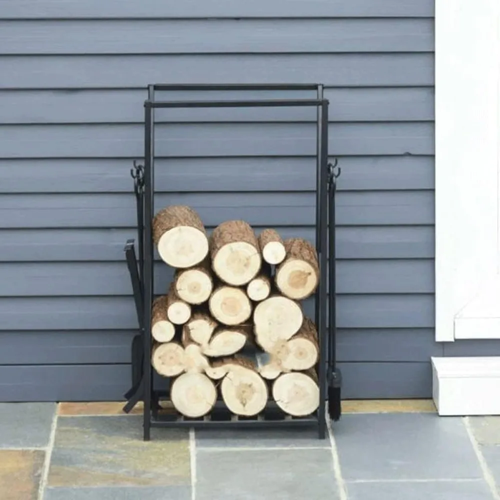 Firewood Holder Firewood Rack Outdoor Indoor Waterproof Stacking Log Store Heavy Duty Wood Holders Wood Log Store